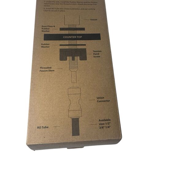 Aquaboon 1 Handle Kitchen Black Chrome Finished RO Faucet Fast Shipping Ab-cl-bm - Picture 5 of 13